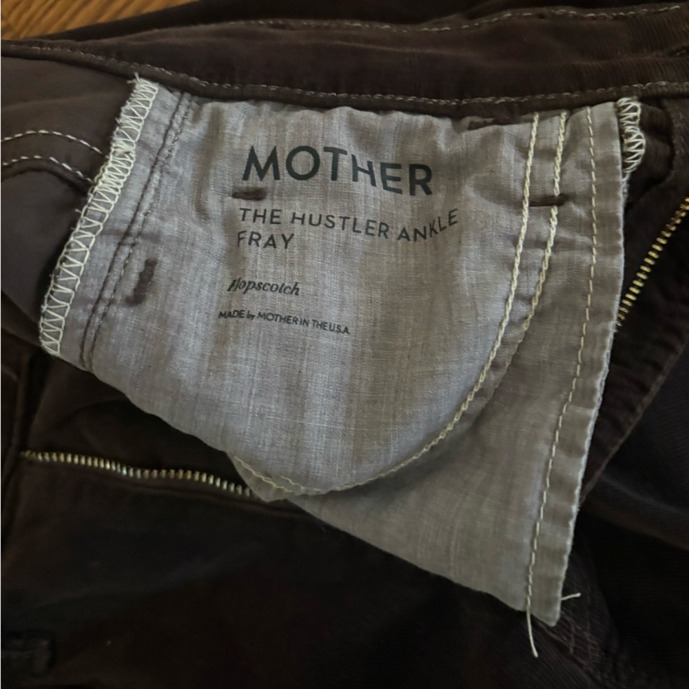 MOTHER Women's Dark Brown Flare Corduroy Jeans - Picture 4 of 4